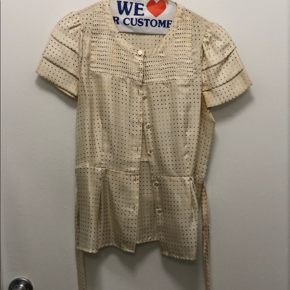 Marc by Marc Jacobs silk short sleeve blouse sz 4